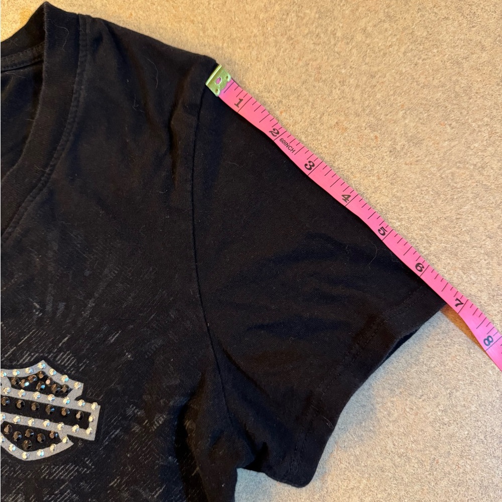 Harley-Davidson Charcoal V-Neck Tee - Picture 9 of 9
